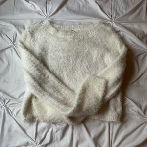 Garage fuzzy cropped sweater